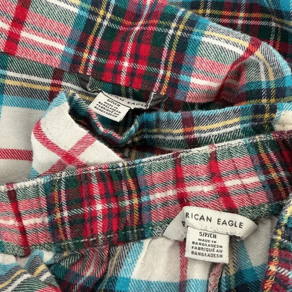 American Eagle Plaid Flannel Pajama Set